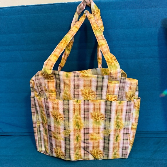 NEW! BAGGU Retired Pattern (Collina Strada NWT Small Cloud Carry-on Boxer Plaid) - Picture 5 of 9